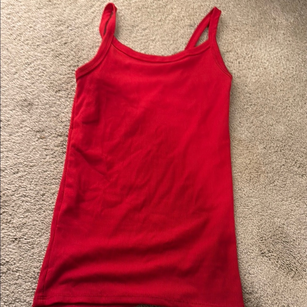 Red Sleeveless Women's Top